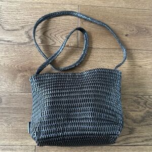 Vintage CEM Leather Woven Small Bag Made In Brazil